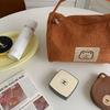 Cute Bear Makeup Pouch Quilted Cosmetic Bags Women's Large Capacity Portable Cosmetic Box Case Bags Female Storage Make Up Cases