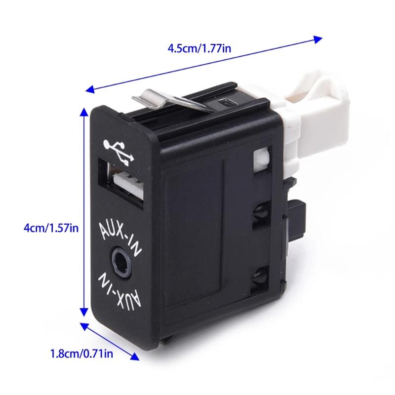 USB AUX Input Socket Switch Replacement AUX In Plug Auxiliary Input Socket Adapter for E60 E61 E63 E64 E81 E82 E84 E87