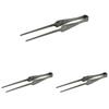 Pitts Stainless Steel CS-370 Tongs, for Yakiniku, BBQ, Tapered Design, Corrosion Resistant, Outdoor Camping (Pack of 3)