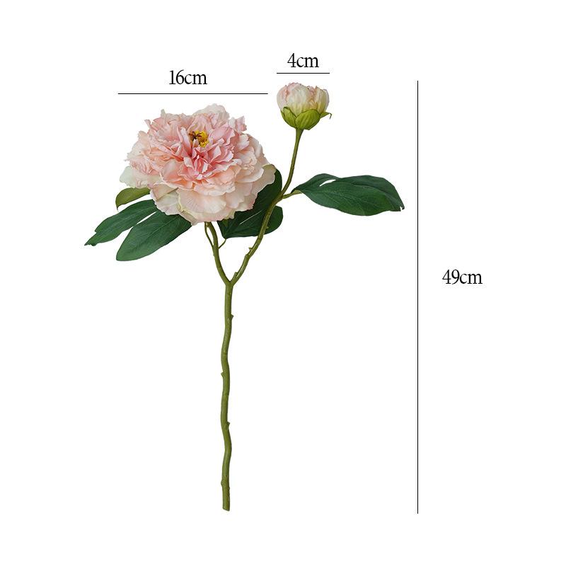Large Silk Peony Artificial Flowers 16cm Diameter Simulation Peony Fake Flowers Bouquet For Wedding Home Decoration