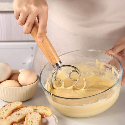 Dough Whisk Bread Mixer Stainless Steel Cake Pastry Flours Dough Blenders With Hanging Hole Kitchen Baking Blender Tools