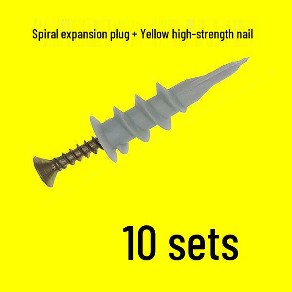 Nylon Spiral Wall Plug Screw Expansion Anchor for Plasterboard