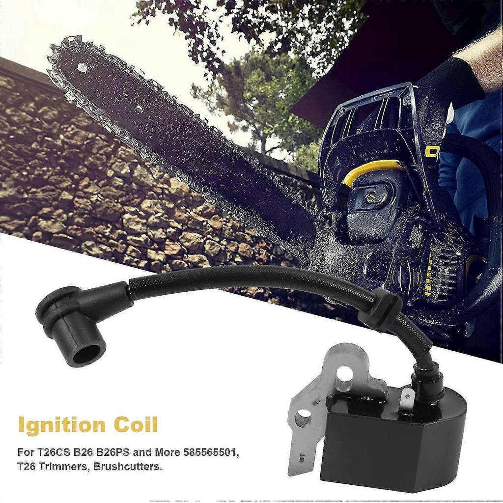 Ignition Coil for McCulloch T26CS B26 B26PS & More 585565501 - Compatible with T26 Trimmers & Brushcutters