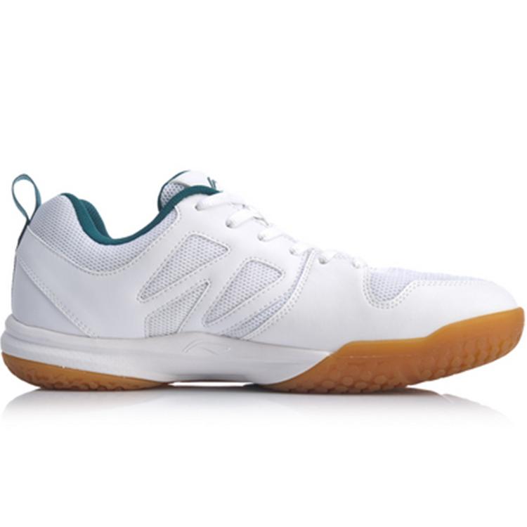Li Ning Ace Mesh Cushioning Breathable Moisture Wicking Abrasion Resistant Support Low top Badminton Shoes Men's White AYTQ027-1