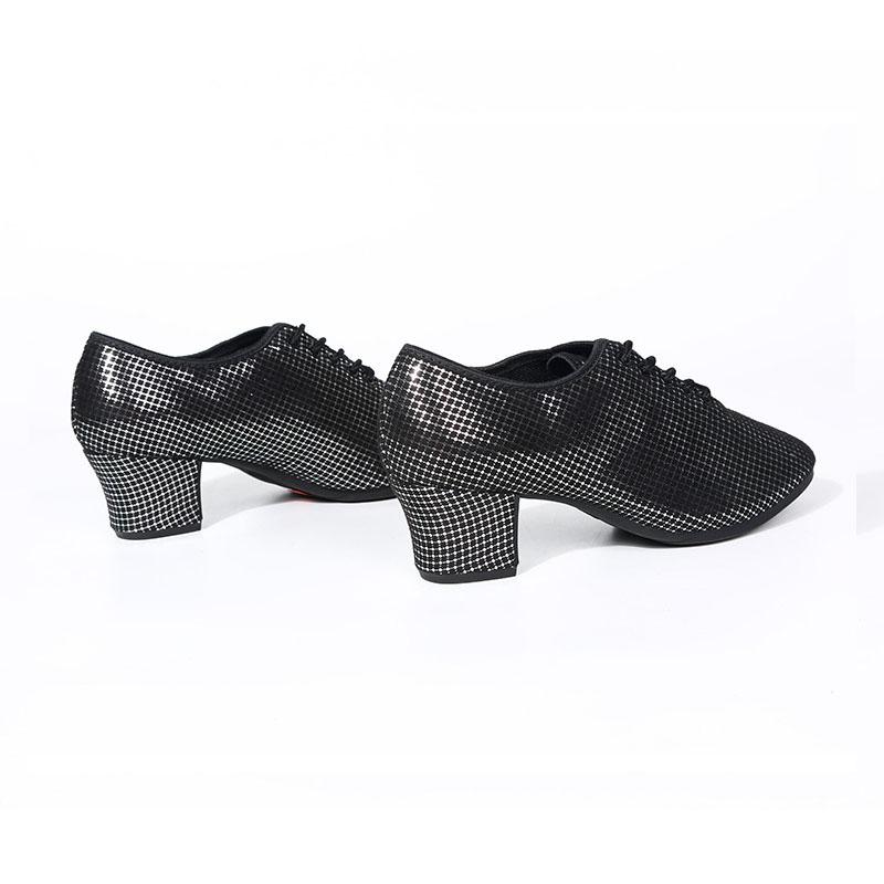 Black Shiny Oxford Cloth Latin Dance Shoes Soft Soled Women's Modern Jazz Shoes Teacher Shoes Square Dance