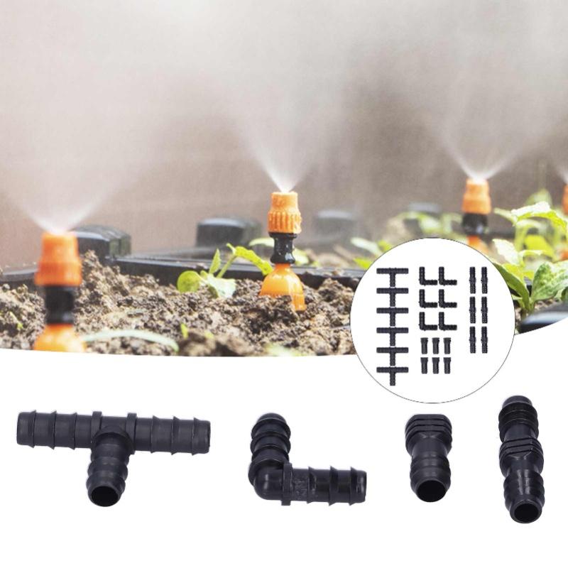 24 Stück/Set Tropfbewässerungs-Fittings-Kit 1/2 Schlauch Dornverbinder Für Garten Gewächshaus
