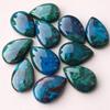 Birnenförmige Chrysokoll-Cabochons – Blaugrünes Kupfermineral Birnenförmige Edelsteine