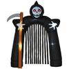 Large Halloween Garden Decoration Grim Reaper Self-inflating Archway with LED Lighting, 2.85 M