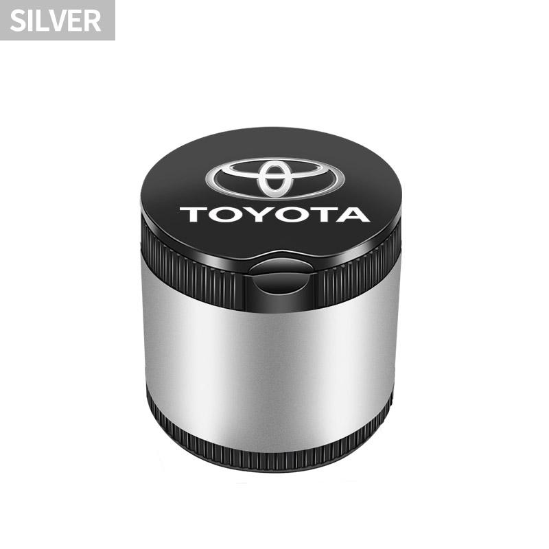Car Styling LED Ashtray Cigarette Smoke Bin Holder With Lid For Toyota Land Cruiser Prado J120 J150 J200