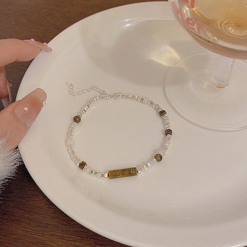 JYL TS Bracelet Women s  Bohemian Glass Bead Set Brings Colorful Joy & Luck ZJ12998 розовый лаванды