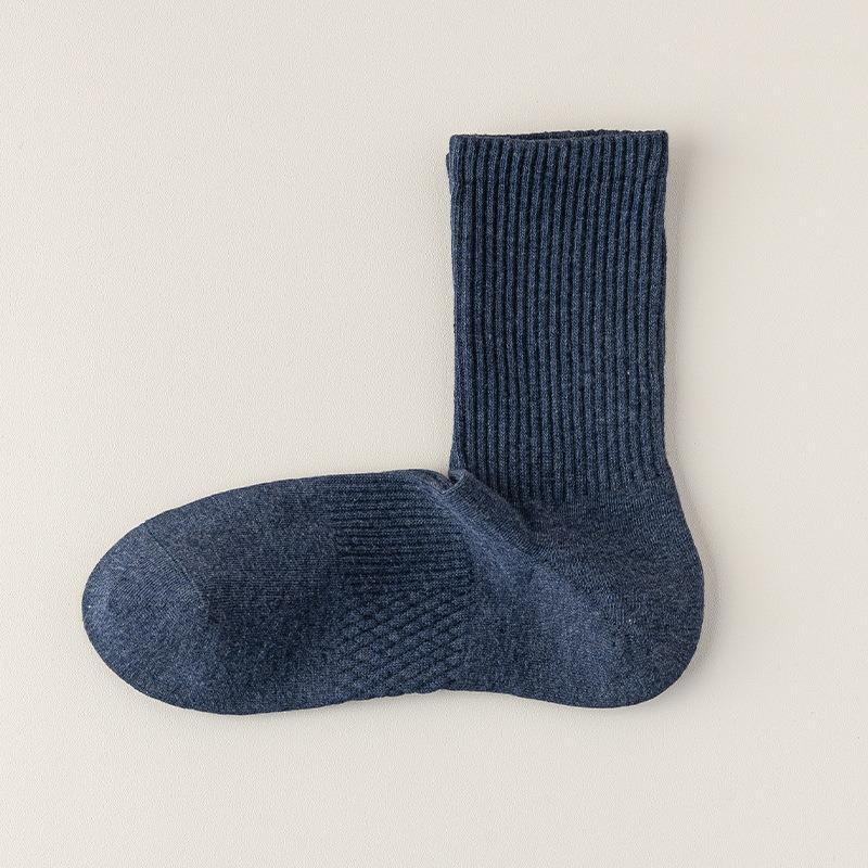 Men's Autumn and Winter Cotton Thick Warm Boneless Sports Right Angle Deodorant Wicker Socks
