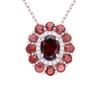 Collana Tesoro Gioielli Colorati Naturali Acquamarina Topazio Ametista Citrino Donna Argento Sterling S925 Lusso Leggero Alto Senso