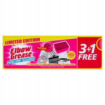 Esponja rosa estropajo de cocina para platos Elbow Grease 4 unidades
