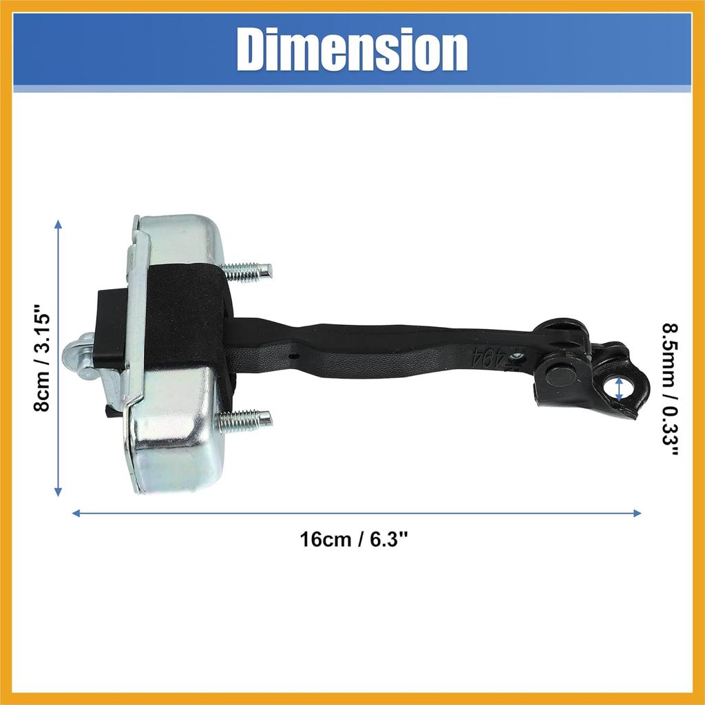 Front Left Door Check Bracket Stop Strap 68620-AE011 for Toyota Sienna 2004-2010 Car Door Check Arm Assembly LH Driver Side Door Check Strap Stopper