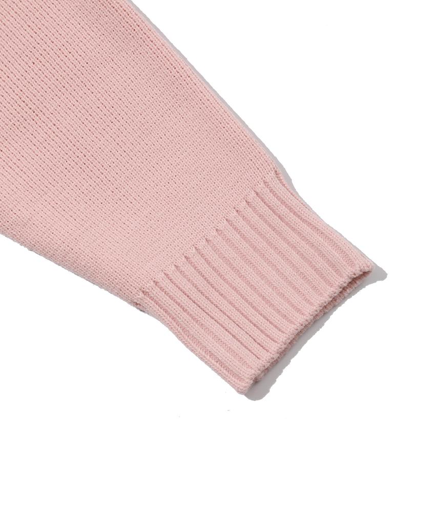 BEENTRILL NEWYORK Hashtag Basic Round Oversized Knit (Light Pink)