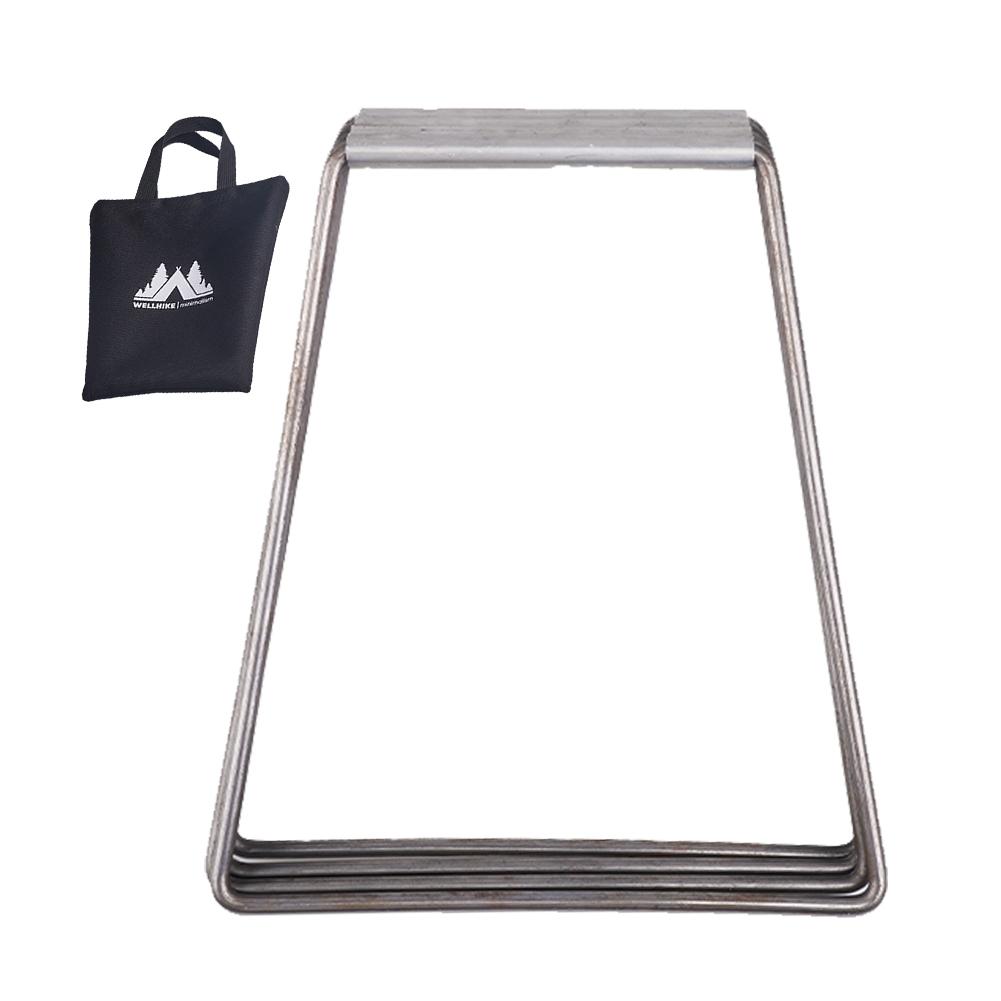 Aluminum Alloy Box Stand Carbon Steel Organizer Box Camping Folding Cooler Box Stand Bracket Shelf for Outdoor Picnic Fishing
