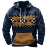 Christmas Men's Hoodie Retro Indian Animal Pattern Cowboy Style Casual Fashion Hooded Sweatshirt Unisex Harajuku Oversized Top