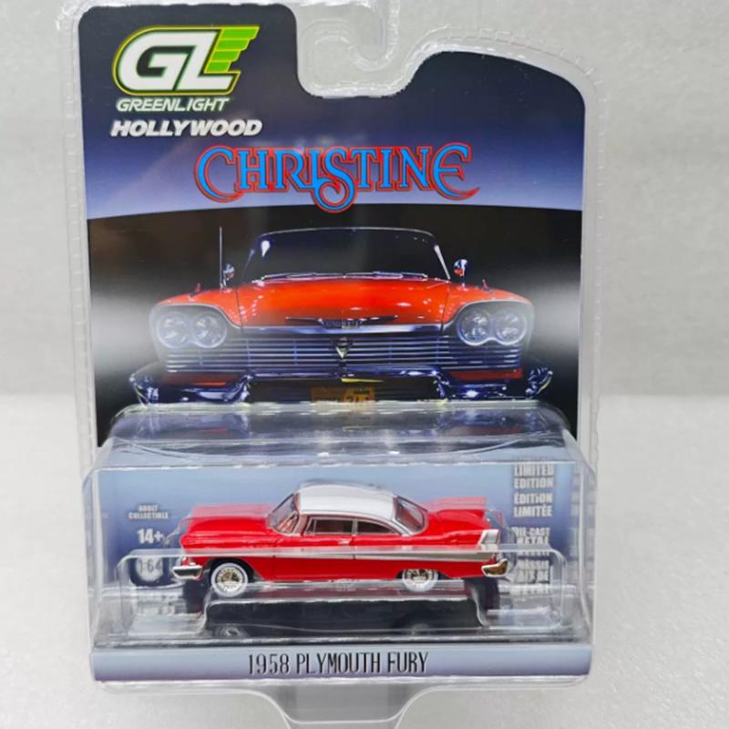 

Greenlight 1:64 Scale 1958 PLYMOUTH FURY Alloy Simulation Car Model Static Collection Decorated Holiday Toys Souvenir Gift