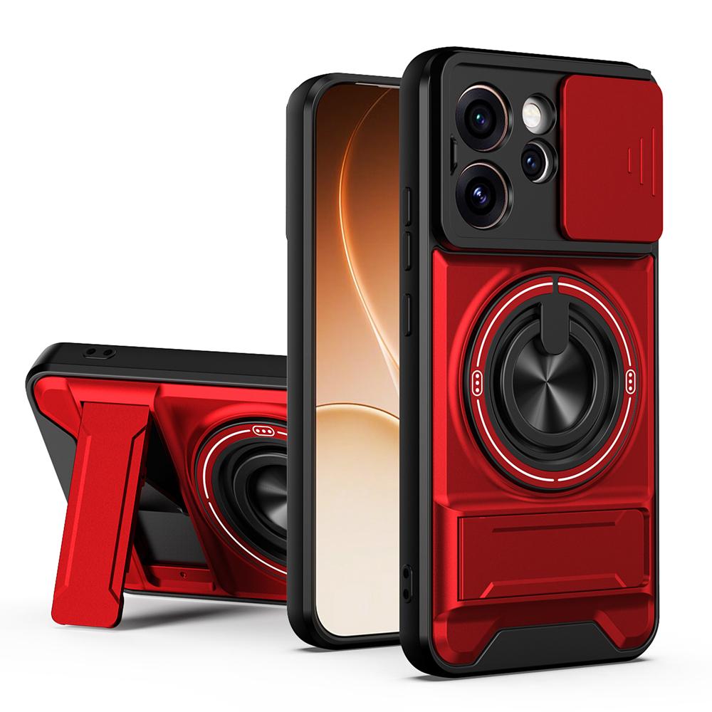 KEYSION Magnetic Phone Case for OPPO Reno15 Pro Max 5G 15 F 5G Slide Camera Protection Upright Kickstand Ring Shockproof Cover