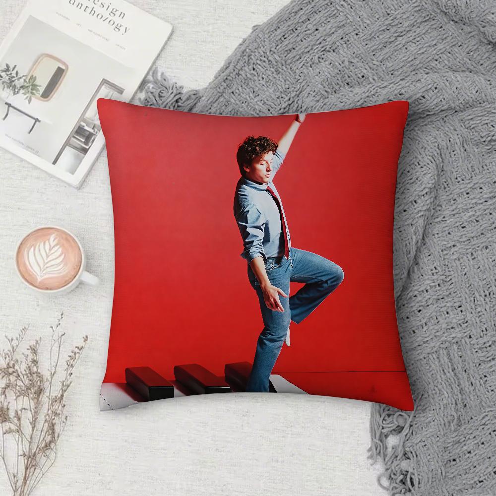 Singer CCharlie Puth Whatevers Clever Pillow Case Square DoubleSided Printing Sofa Cushion Cover Pillowcase Bedroom Bedside