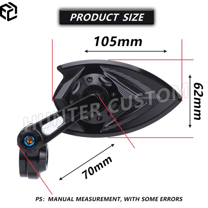 For MT07 Motorcycle Accessories Rearview Bar End Mirror For Yamaha MT09 MT10 MT03 XSR700 XSR900