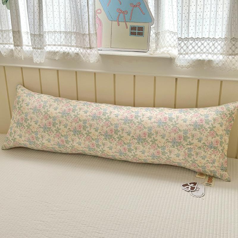 Cartoon Print Pregnant Women Side Sleeper Leg Clamp Pillow Cute Long Body Pillow with Phone Pocket for Sofa Backrest Kids Room Cushion with Core