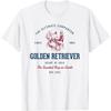 Retro Styled Vintage Golden Retriever T-Shirt