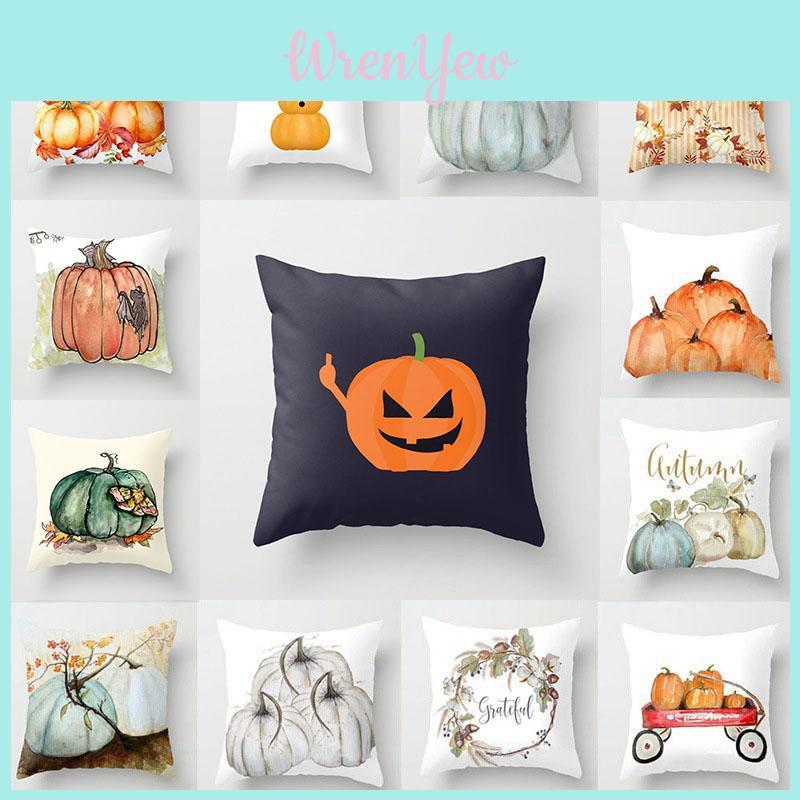 Luxuriöse und bequeme Halloween-Kürbis-Muster Kissenhülle