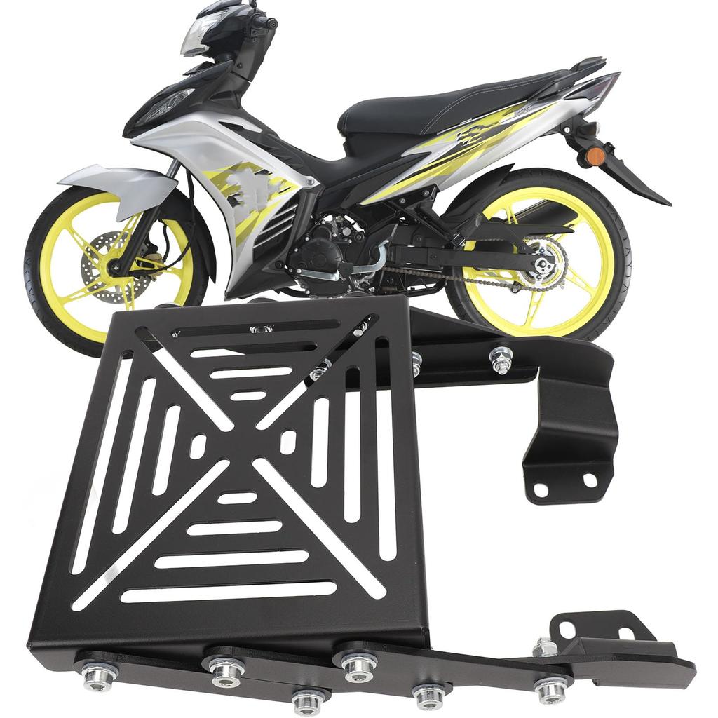 Aluminum Alloy Motorcycle Rear Luggage Rack, Foldable Rear Cargo Carrier Bracket for LC135 V2 V3 V4 V5 V6 V7, Compatible with Super73/S Electric Bikes