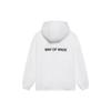 Li Ning Wade Series Solid Color Letter Logo Loose Sports Hooded Windbreaker Jacket Men Jacket White AFDS427-3