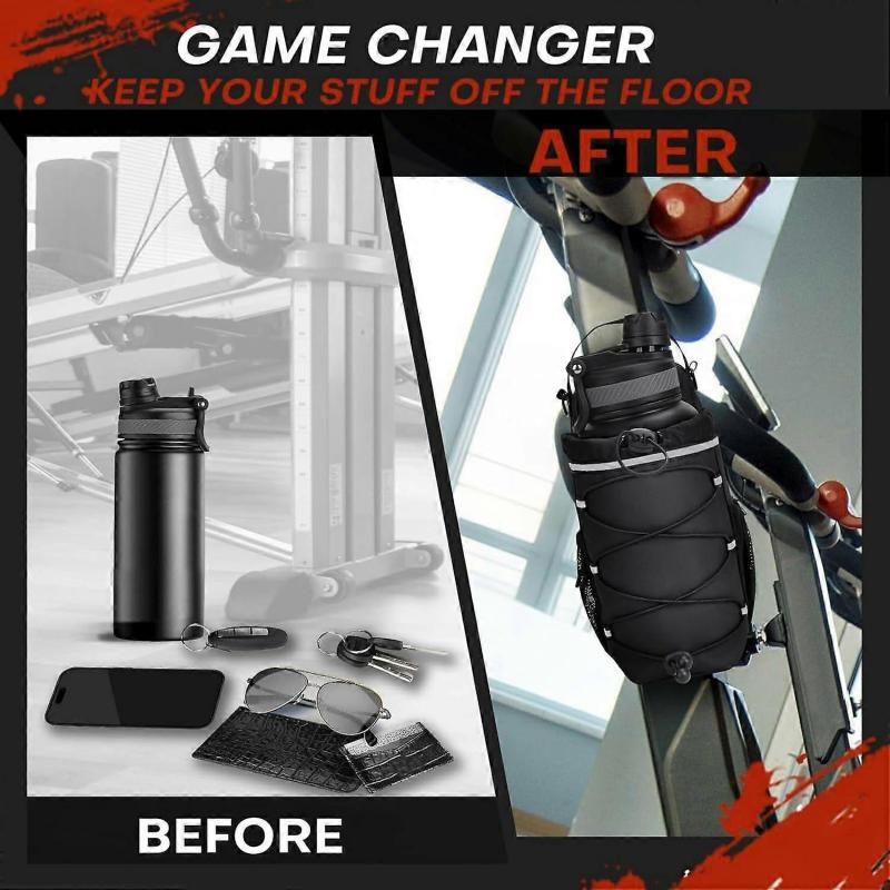 Magnetic Water Bottle Holder for Gym Fitness Reflective Outdoor Crossbody Bag with Strong Magnets