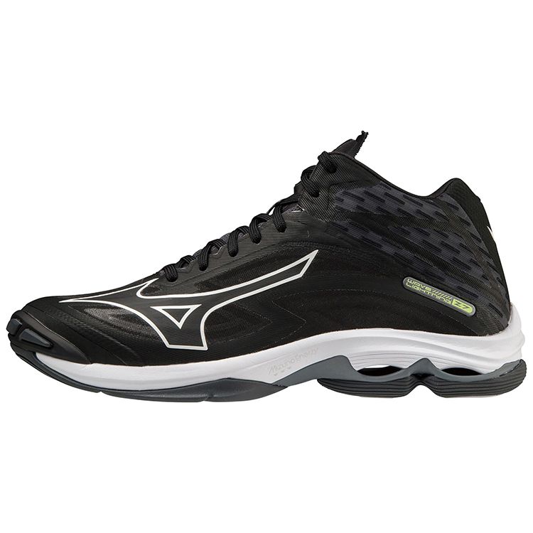 Mizuno Buty do siatkówki Wave Lightning Z7 Mid Buty unisex Czarne V1GA225001