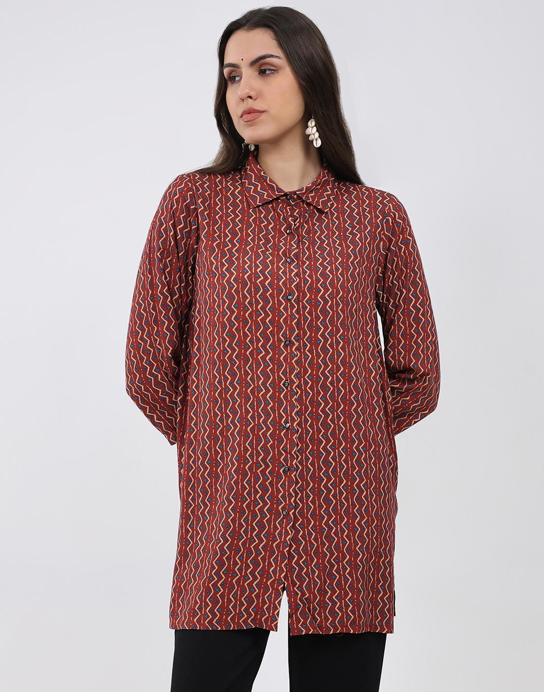 Monte Carlo Women s Collar 34 Sleeve Kurti M малиновый 2560₽