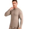 2 pezzi/set da uomo caldo vestito girocollo manica lunga maglia termica vita alta pantaloni lunghi set tinta unita vestibilità aderente fondo traspirante vestito