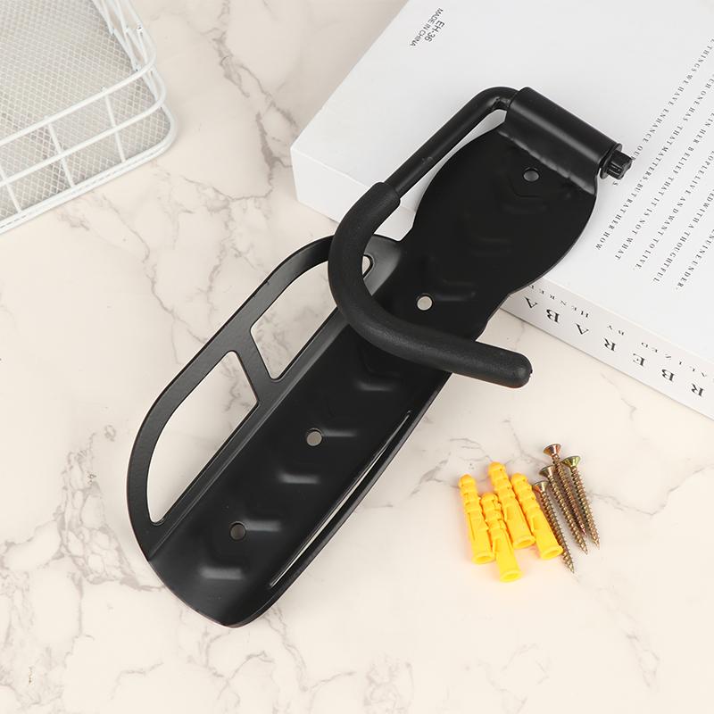 1Pcs Bike Stand Wall Mount Bicycle Holder Mountain Bike Rack Stands Storage Hanger Hook Mounted Rack Stand Steel Black