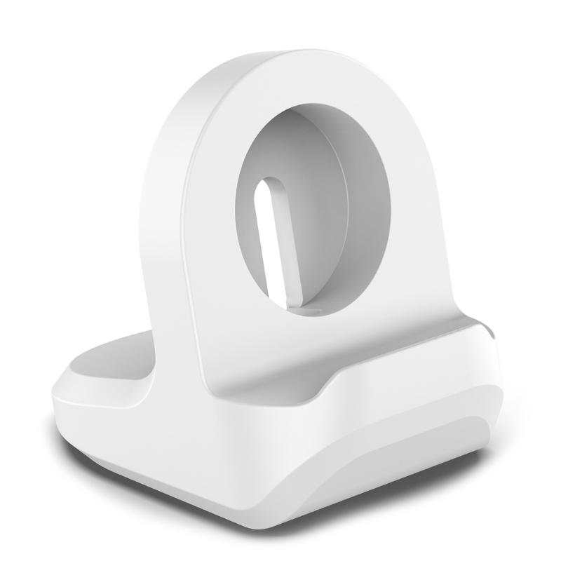 

Док-станция для зарядки часов Противоскользящая силиконовая подставка-зарядка для часов 12345678 SE, SE2, Watch-ultra Смарт-часы белый