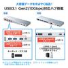 Sanwa Supply USB-CVDK6 USB Type-C Dedicated Docking Station (HDMI/DisplayPort Compatible, PD Compatible)