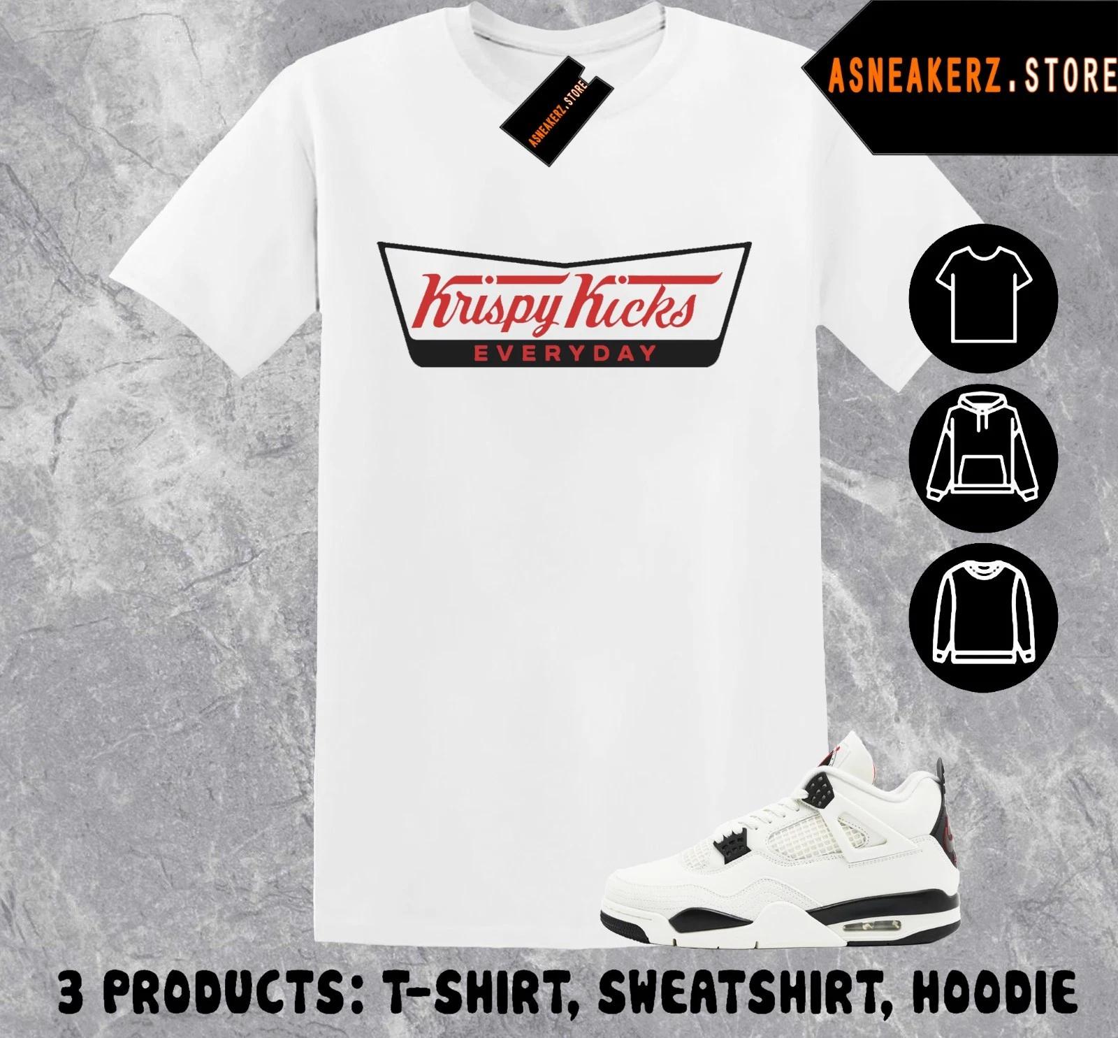 

Tee Shirt Matching AJ 4 Flight Club 2026 To Match Sneaker Krispy Kicks T shirt XL