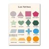 Spanische Bildungsplakate und Drucke Bohème-Wandkunst Gemälde Numerisches Alphabet Lernbilder Kinderzimmerdekoration