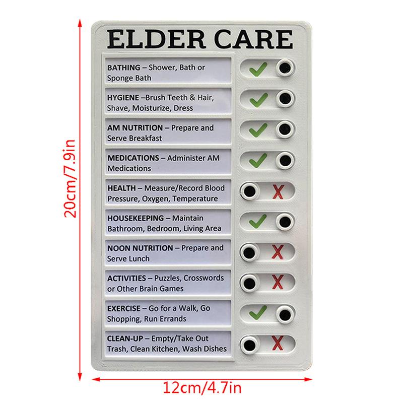 Memo Plastic Board Rv Checklist My Chores Reusable Elder Care Reminder Tool