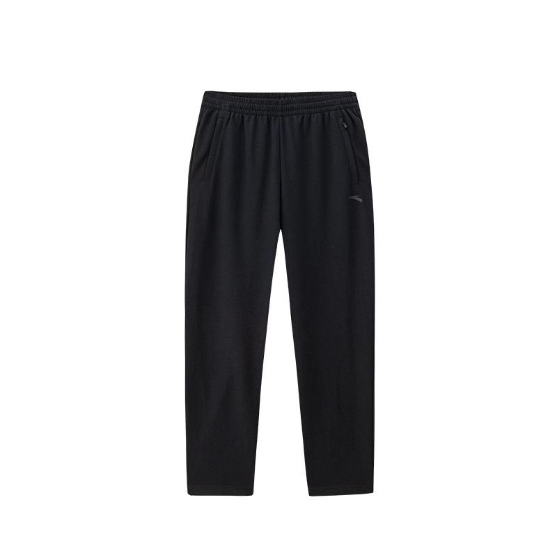 Anta Training Series Lace-Up Solid Color Comfortable Knitted Sports Pants Men bottoms 152637320-1 S