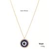 Kenjie Mysticism Evil Eye Pendant Necklace with Tarot Charms for Women - European & American Clavicle Chain