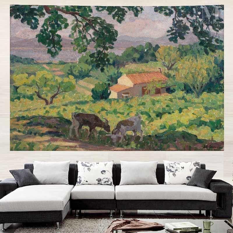 Oil Painting, Tapestry, Living Room Background Cloth, Bedside Decoration Painting, Bedroom, American Style Tapestry, Vintage Wallpaper for The Room