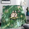 Labubu Print Flannel Blanket, Ultra Soft High Quality All Seasons Warm Throw, Home Decor Cozy Blanket, Perfect Christmas Gift