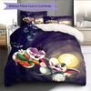 Diddl3 Pattern Bedding Quilt Set  Home Decoration  Gift (1 * duvet cover + 2 * pillowcase  without core)
