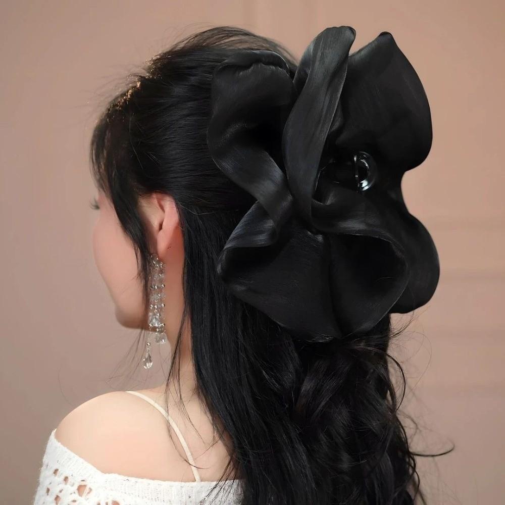 PC Cloud Crab Claw Clip Large Size Shark Clip Elegant Pleated Hair Claw  Daily
