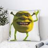 Shreks Meme Funny Pillowcase Polyester Cushion Cover Decorative  Throw Pillow Case Cover Home Zippered 40*40cm