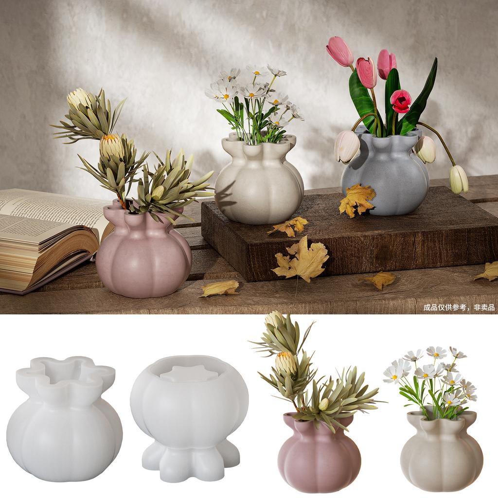 Handwerk Segensbeutel-förmige Stabile Silikonform für Einzigartige Pflanzgefäße Stabiles Zementgipsguss-Werkzeug Heimdekoration