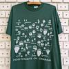 Vintage 90s Footprints Of Canada T-Shirt Nature Wildlife Animal Lover Moose Jaw Saskatchewan Tourist Tee Size M