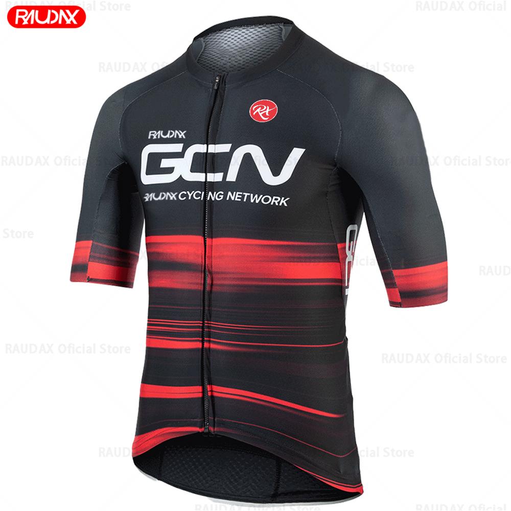 Raudax GCN Youth Cycling Shirts Triathlon Cycling Jersey Set Breathable Summer Cycling Clothing Mountain Bike Riding Clothes S